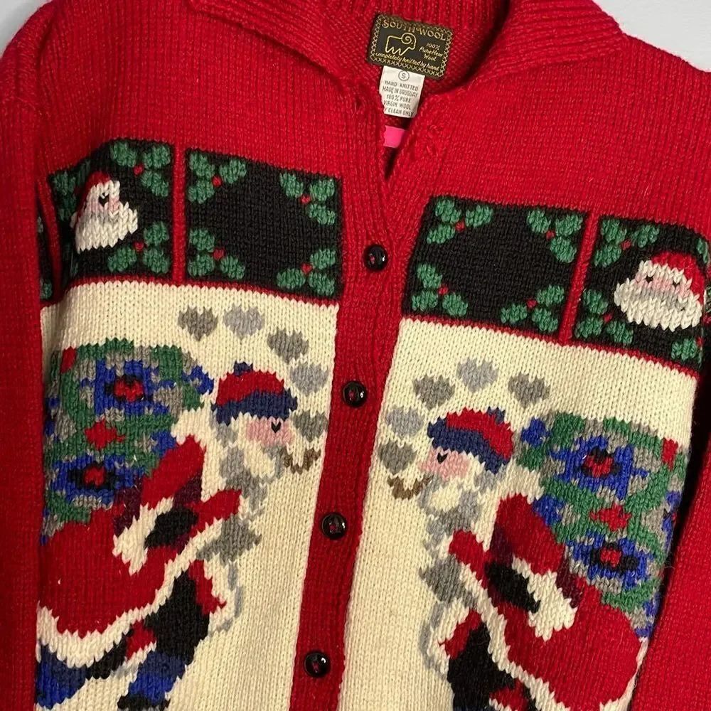 South wool Woman’s Small Christmas Cardigan